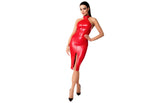 Noir Handmade Orgia Womens Midi Dress Red Her Fetish